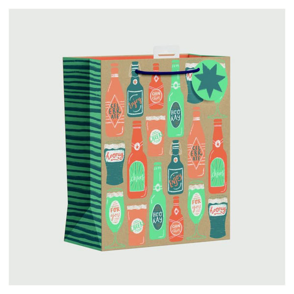 Beer Bottle Gift Bag - Large