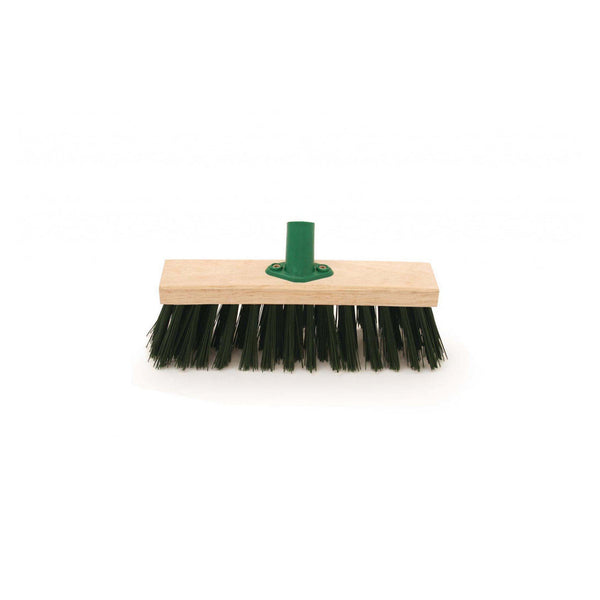 Bentley 11 inch green PVC garden brush with bracket