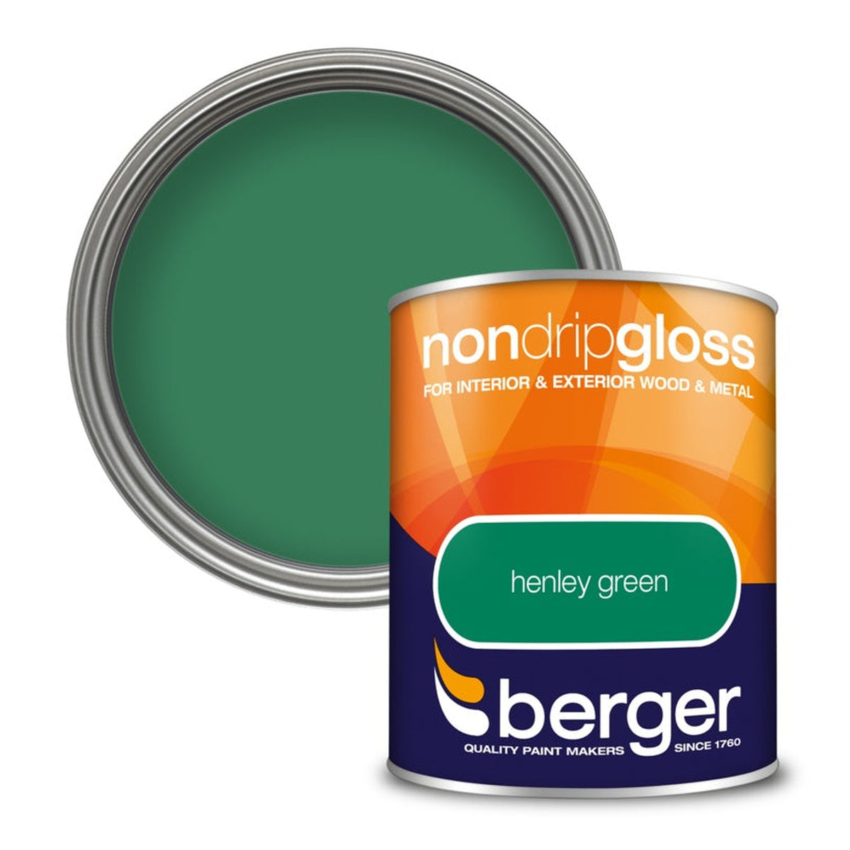 Berger Non Drip Gloss Henley Green 750ml