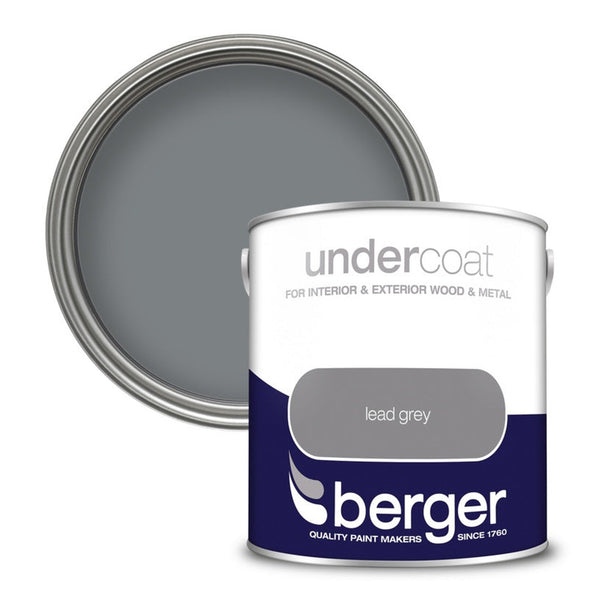 Berger Undercoat 2.5L tin in lead grey
