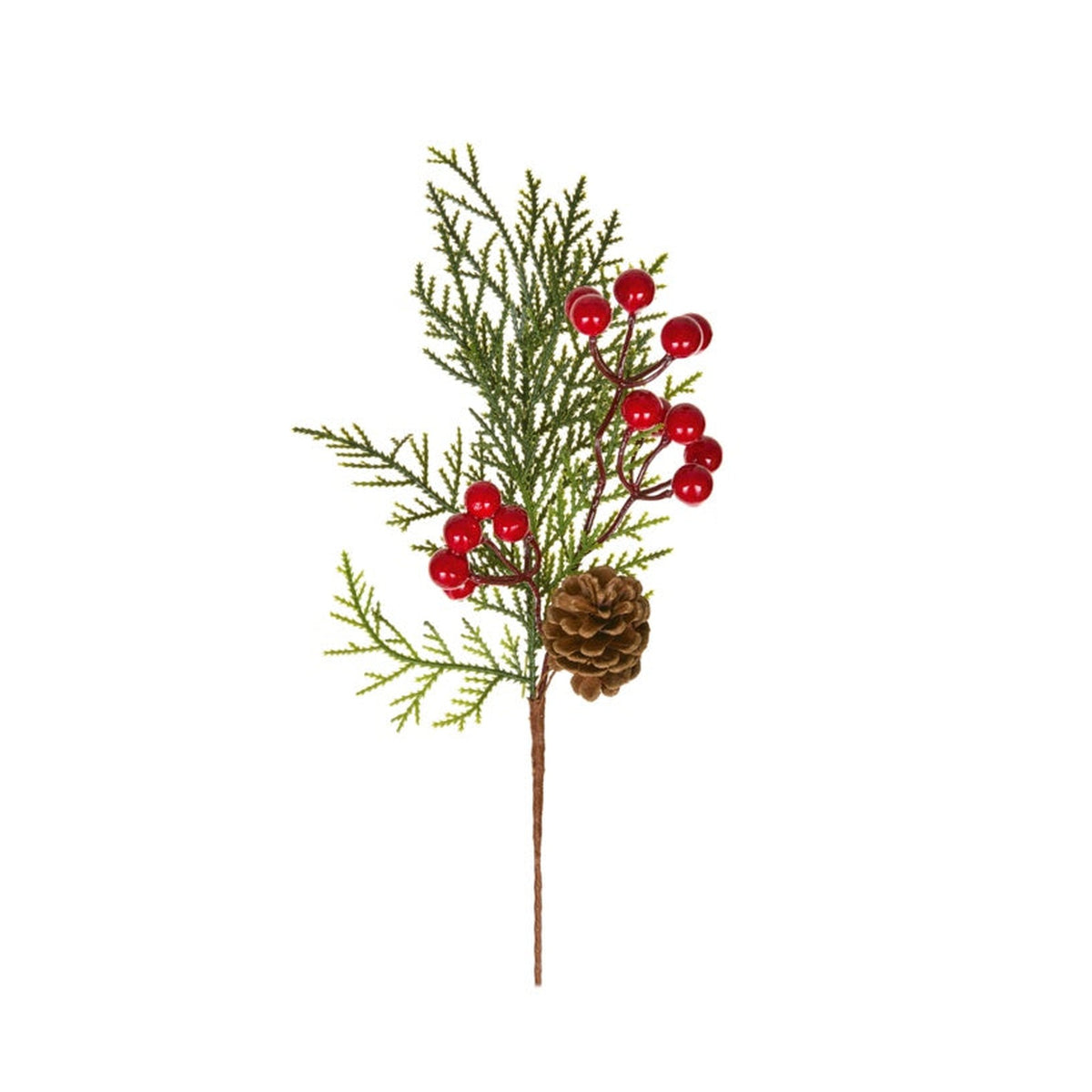 Berry & Cone Christmas Pick - 31cm