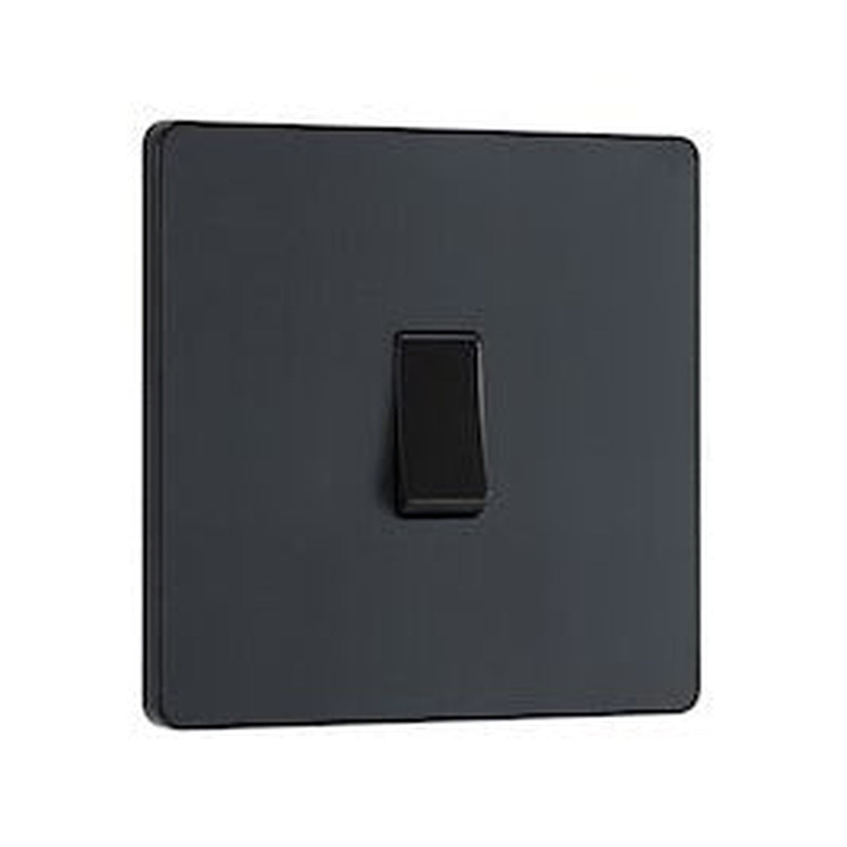 BG 1 gang 2 way rocker switch in matt grey