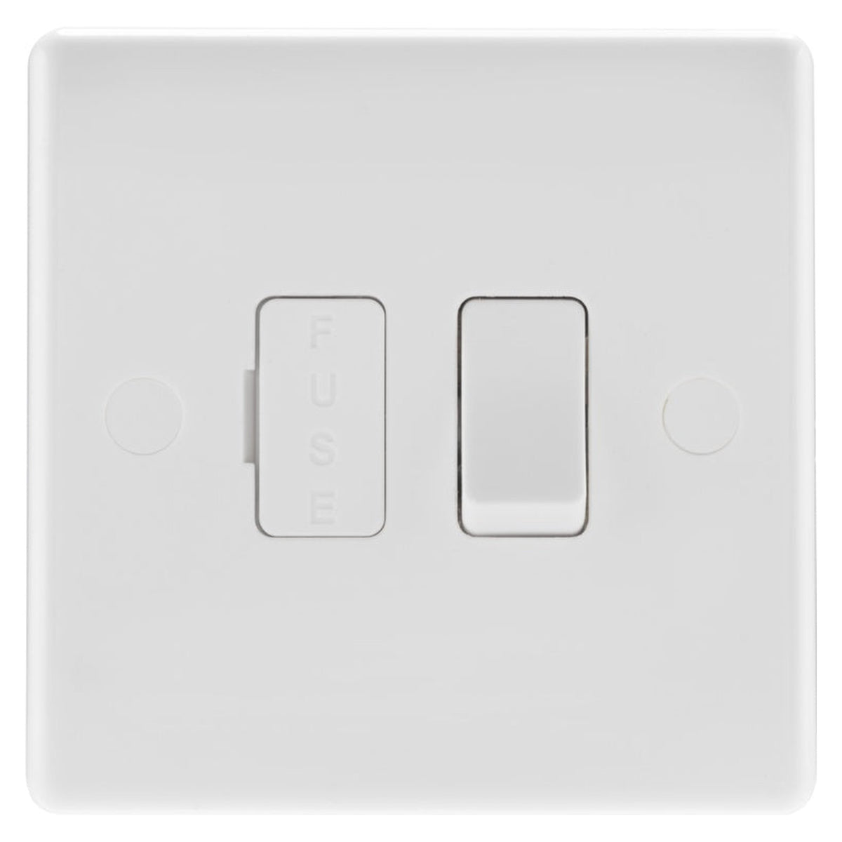 BG moulded white 13A switched and fused connection unit