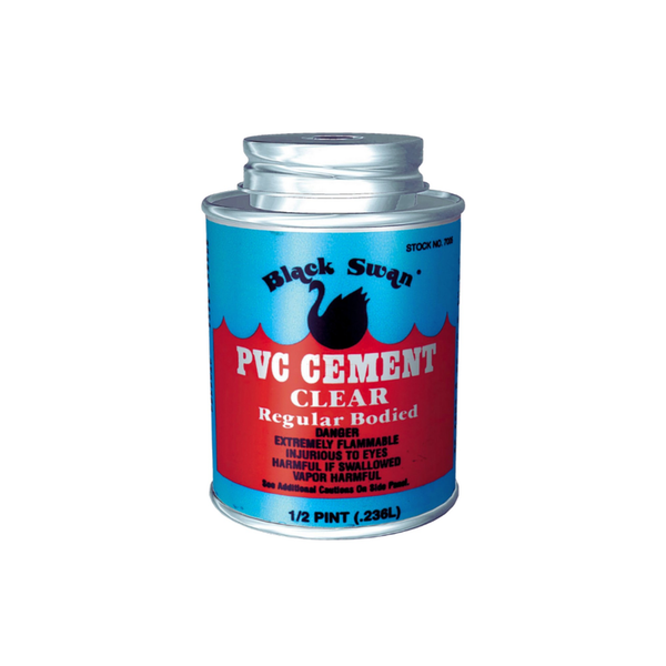 Black Swan Solvent Cement 236ml tin for plastic soil pipe fittings