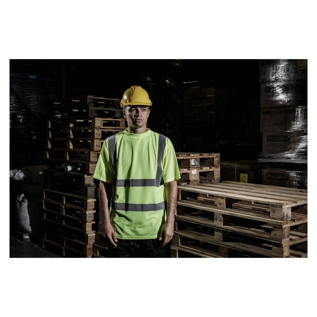 Blackrock yellow 6 point safety helmet, view 2