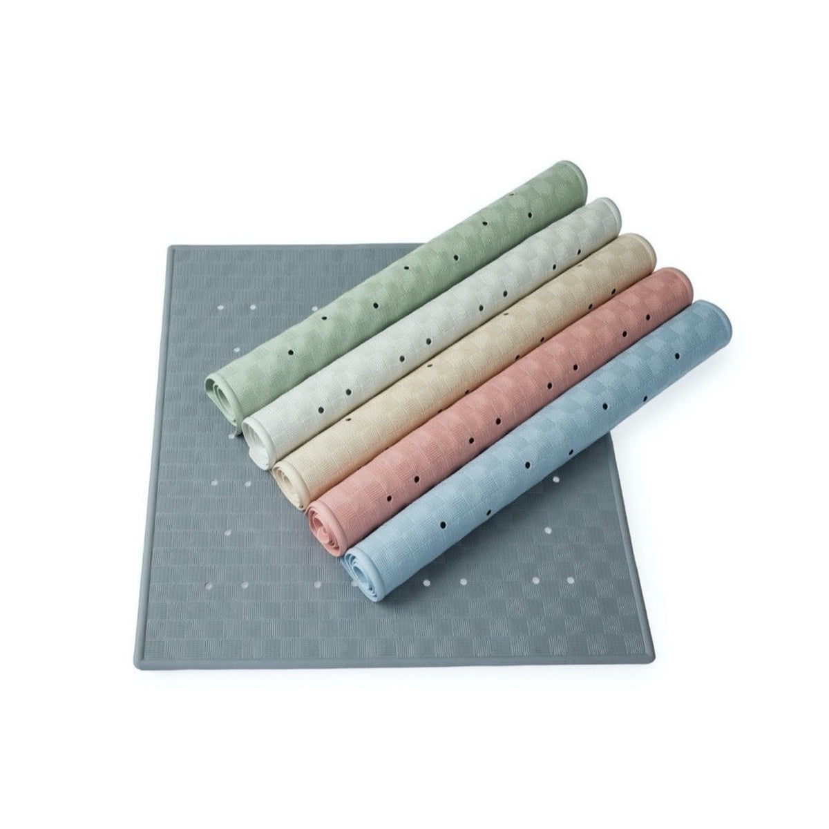 Blue Canyon grey rubber shower mat 54 x 54cm