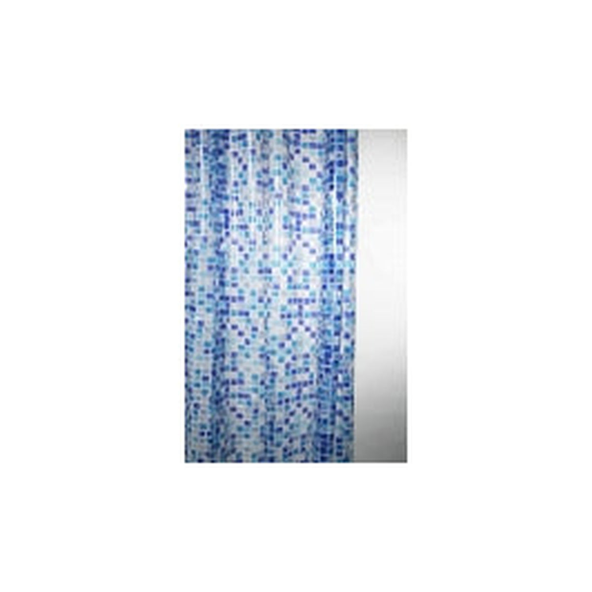 Blue Canyon mosaic blue PEVA shower curtain 180 x 180cm