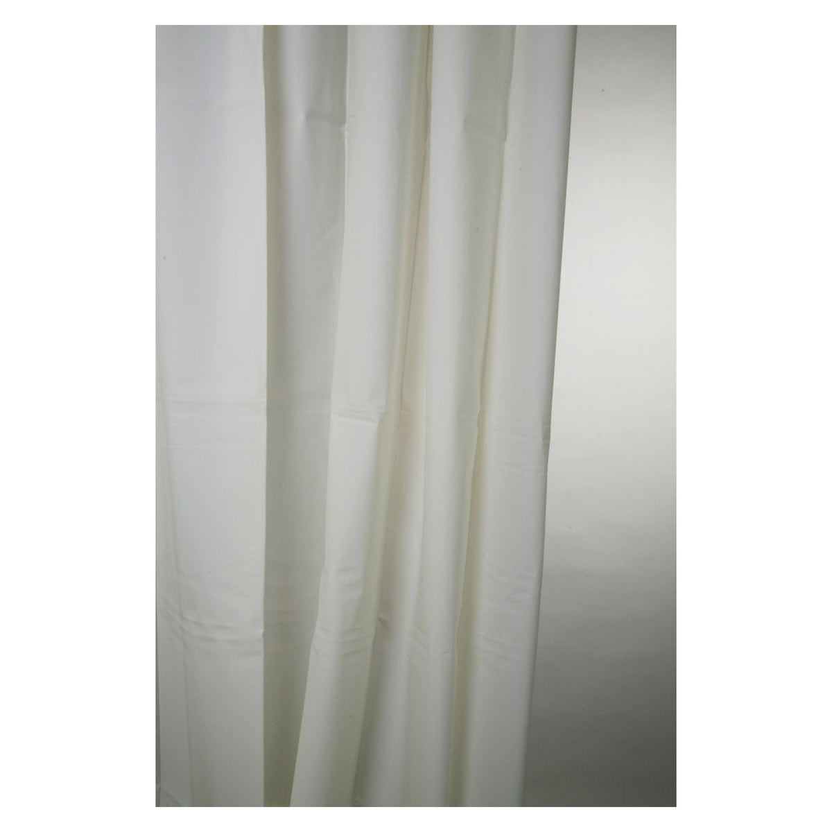 Blue Canyon plain white PEVA shower curtain 180 x 180cm