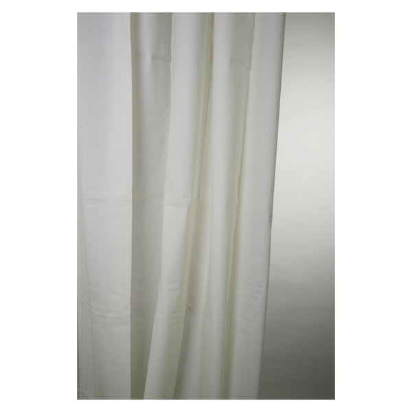 Blue Canyon plain white PEVA shower curtain 180 x 180cm