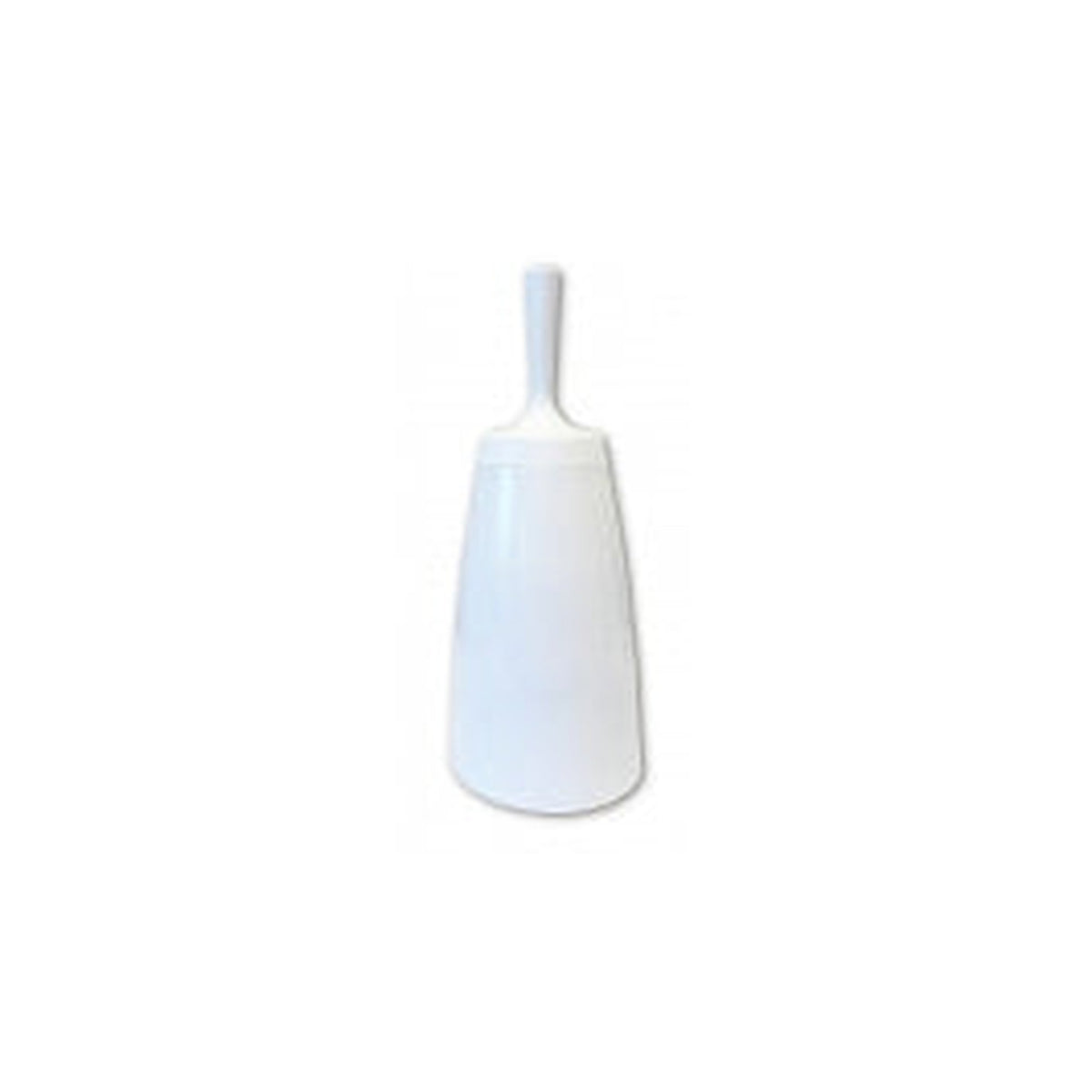 Blue Canyon white plastic toilet brush and holder