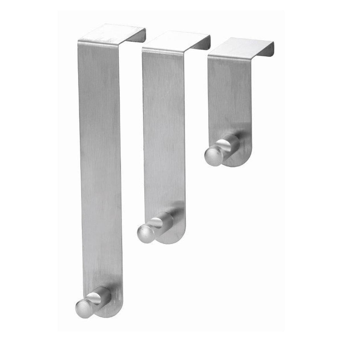Blue Canyon stainless steel over door hooks, set of 3