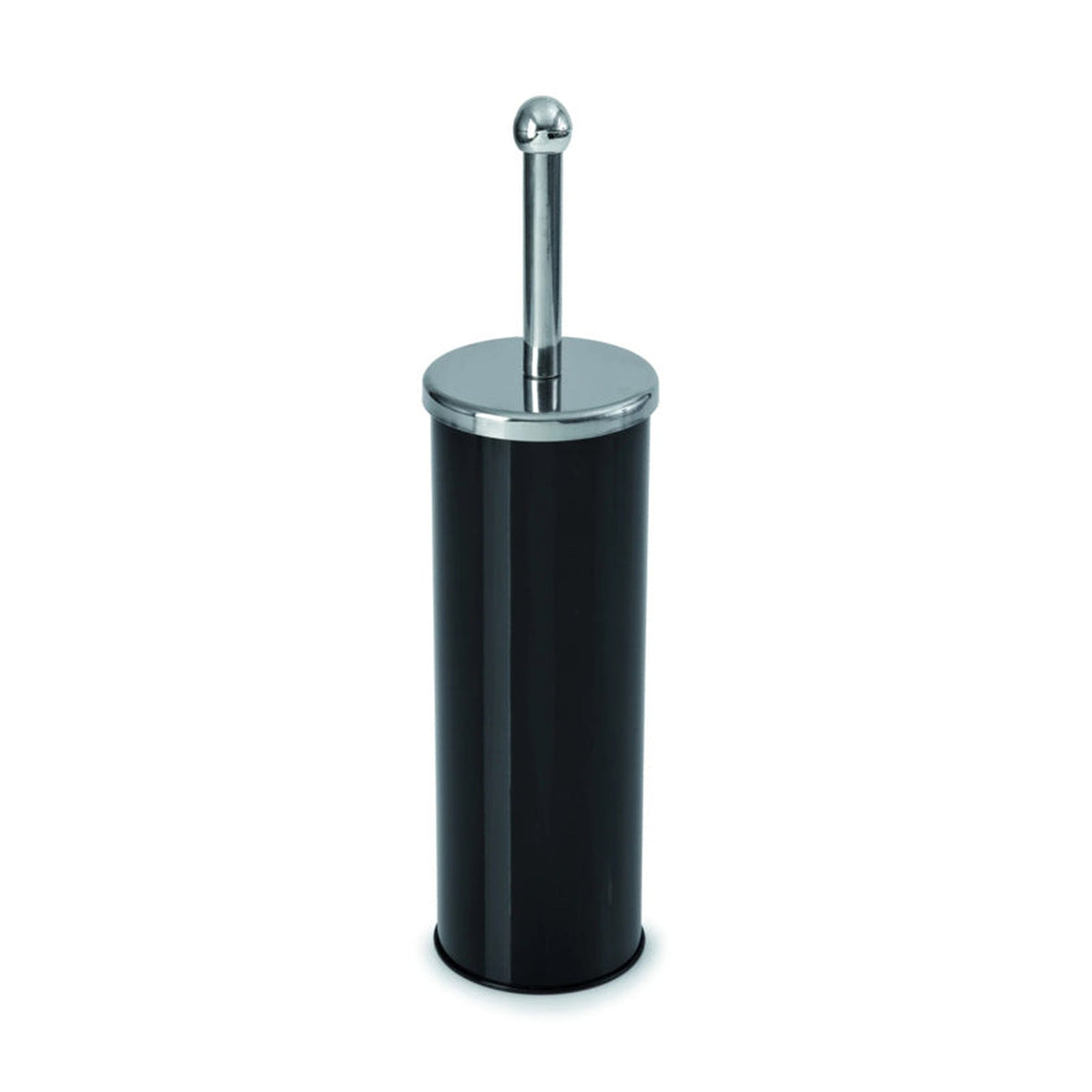 Blue Canyon black and chrome toilet brush and holder