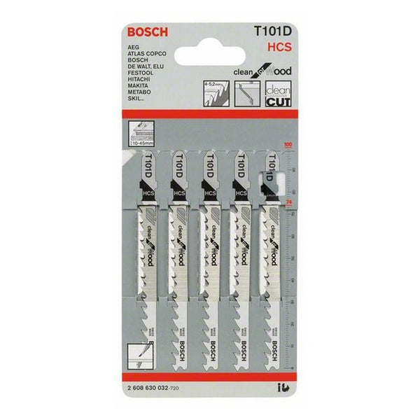 Bosch Basic for Metal T-shank jigsaw blades pack of 5