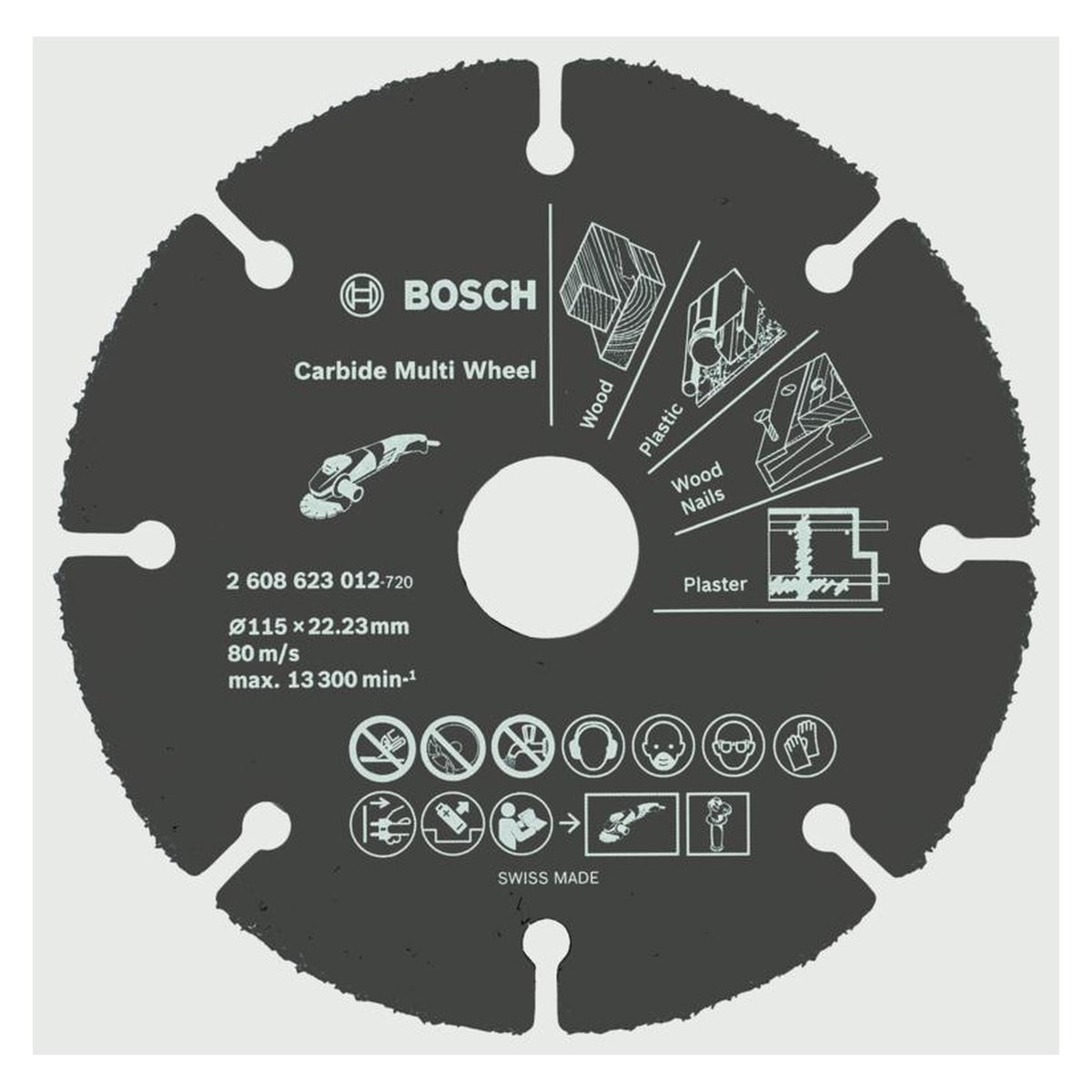 Bosch 115mm carbide multi wheel, view 2