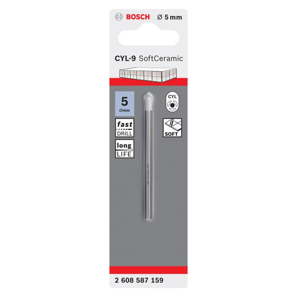 Bosch CYL-9 SoftCeramic 5.0 x 70mm tile drill bit