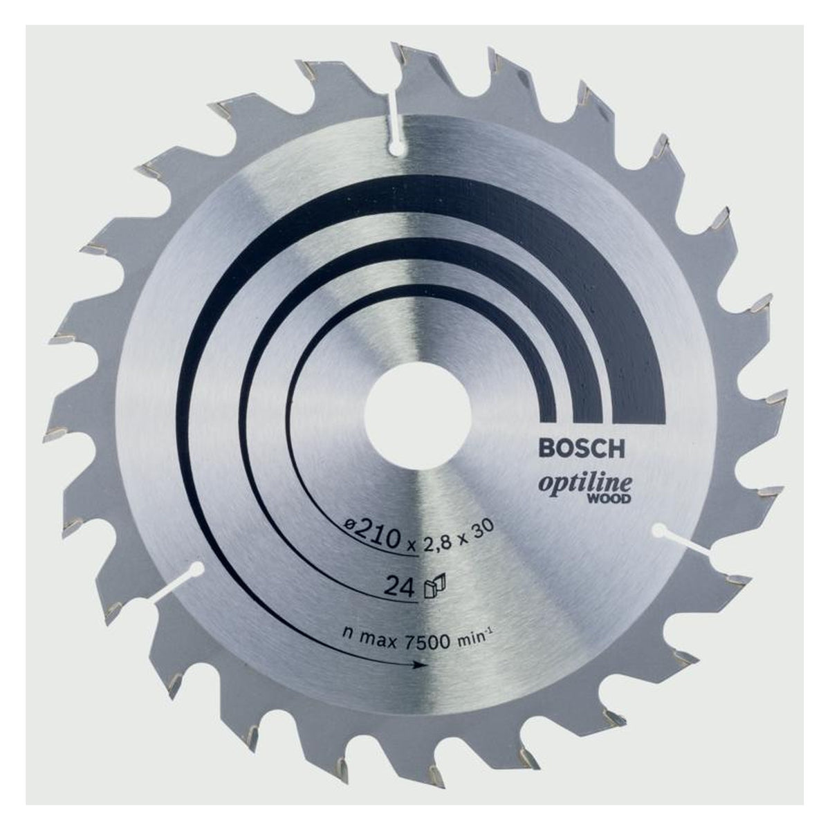 Bosch Optiline 24T wood circular saw blade 210 x 30mm