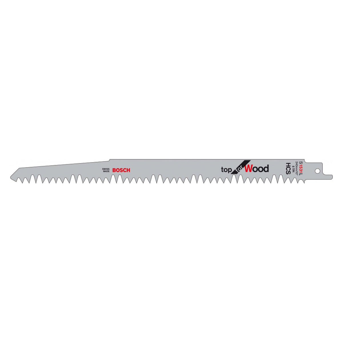 Pack of 5 Bosch S1531L sabre saw blades
