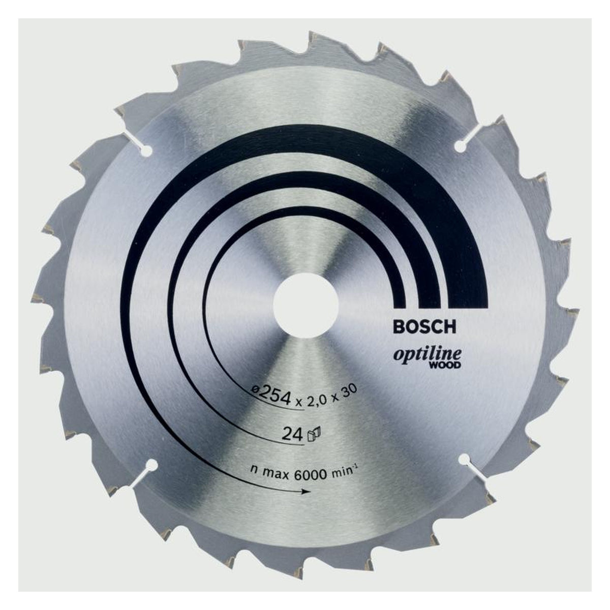 Bosch Optiline Wood 254 x 30mm 24T circular saw blade