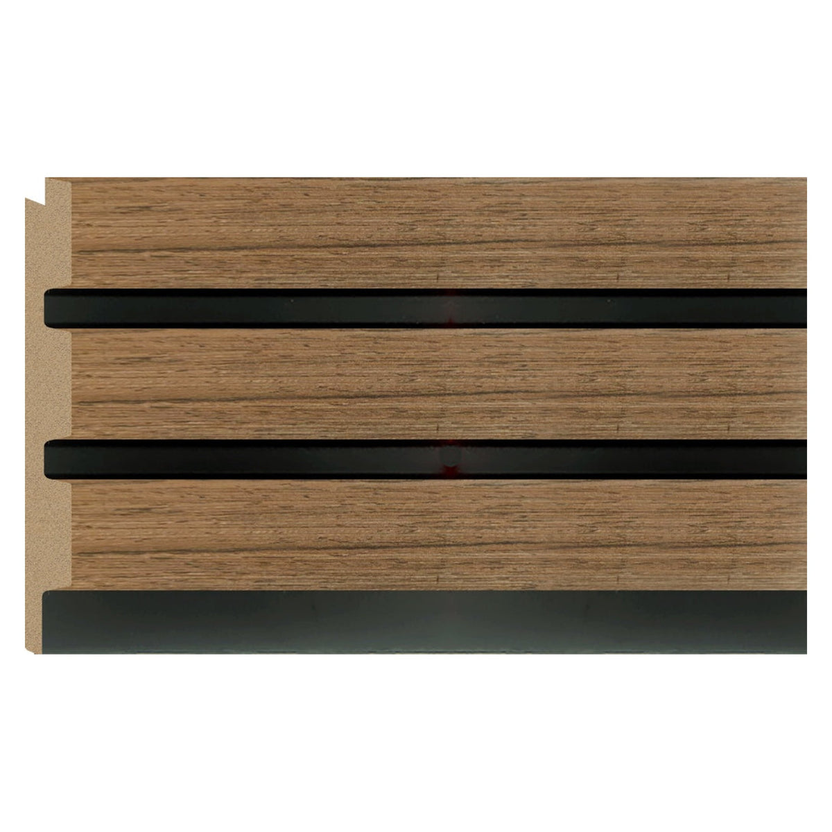 Bosco 3D wall panel LH trim in natural oak, 2.6m, view 2