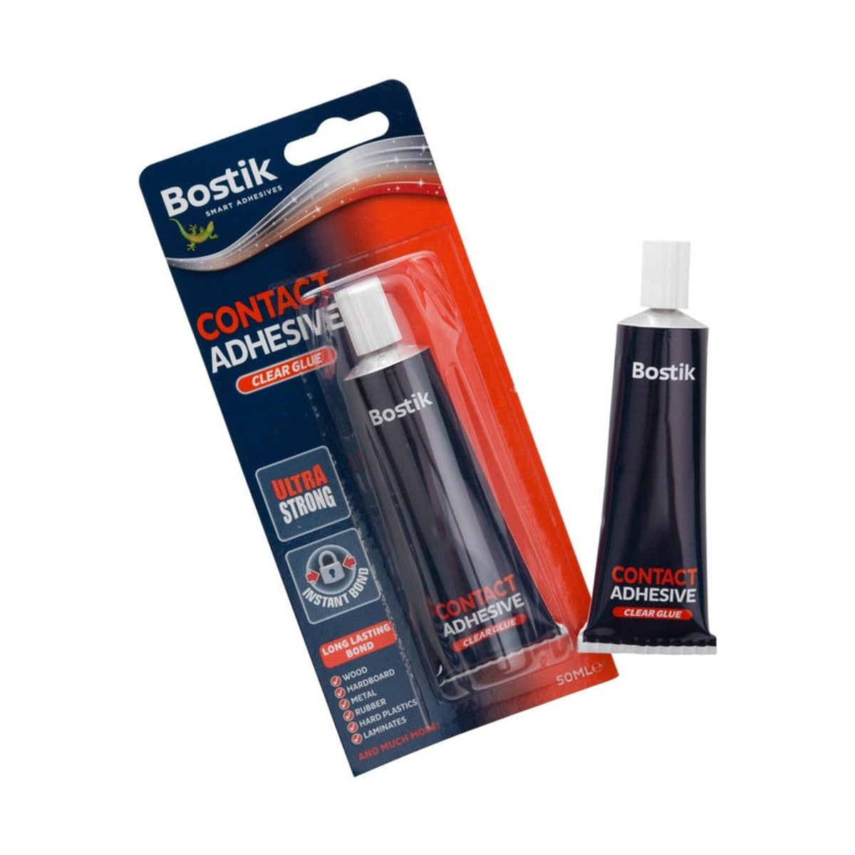 Bostik Contact Extra Strong adhesive 50ml blister pack, view 3