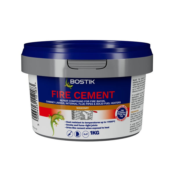 Bostik fire cement in buff 1kg