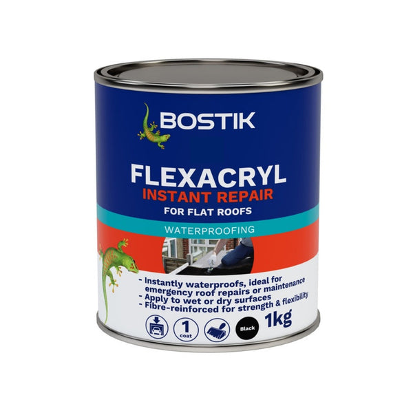 Bostik Flexacryl instant repair compound black 1kg