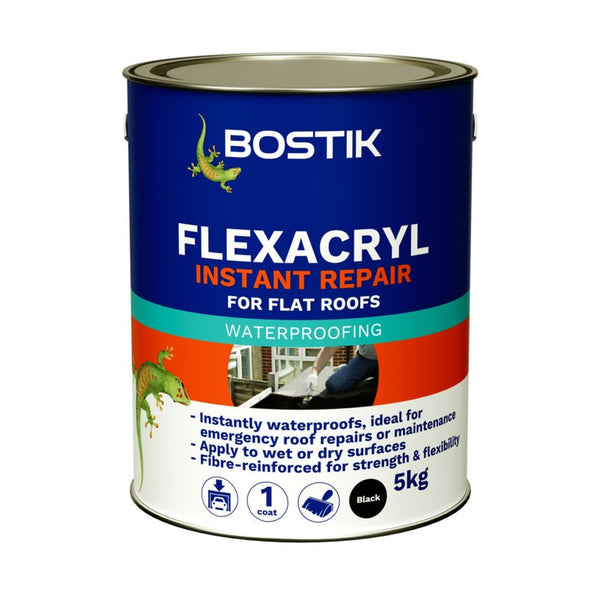 Bostik Flexacryl Instant Repair 5kg black waterproofer
