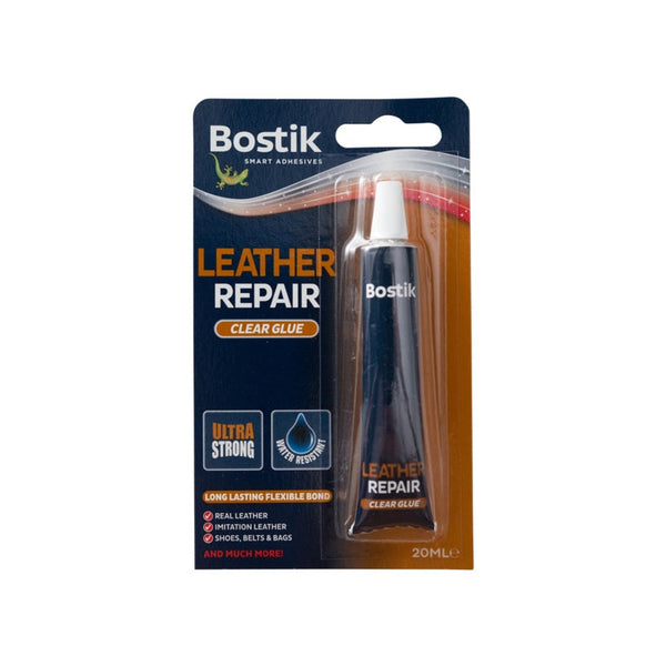 Bostik leather adhesive 20ml tube on card