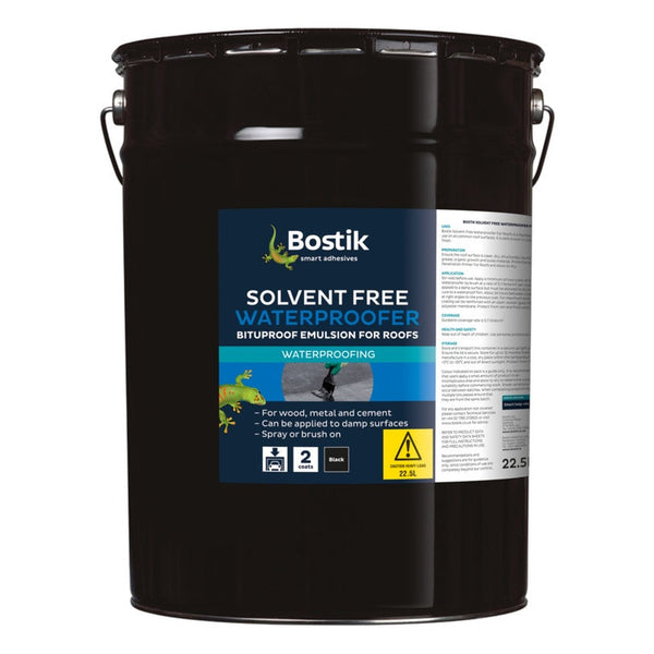 Bostik solvent free waterproofer for roofs, 22.5L tub