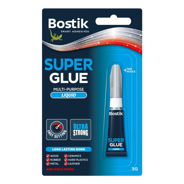 Bostik Super Glue Original 3g tube on card