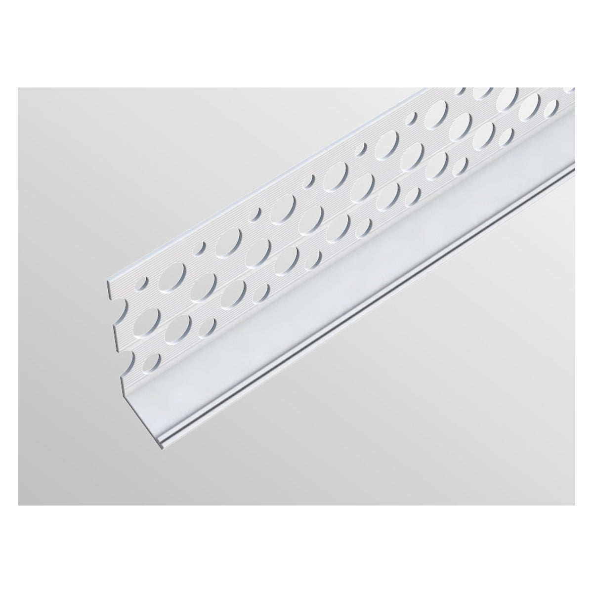 BPC white PVC-u render stop bead 20mm x 3m, view 2