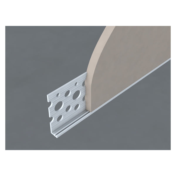 BPC white PVC-U stop bead, 10mm x 3m