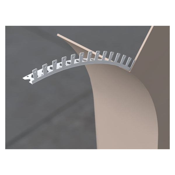 Bpc PVC-U thin coat arch angle bead 3m white