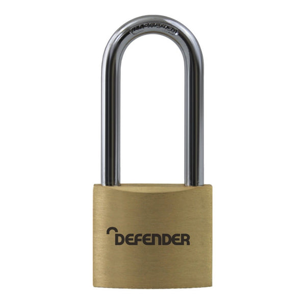Brass Padlock With Long Shackle - 40mm