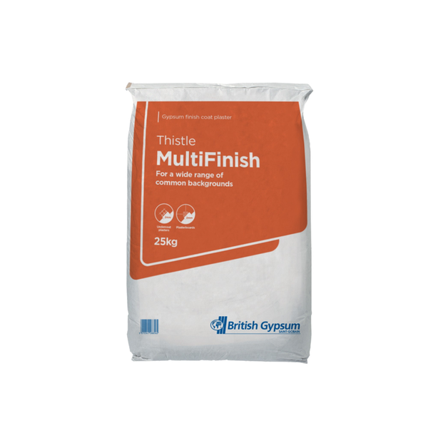 British Gypsum Thistle Multi Finish plaster 25kg bag