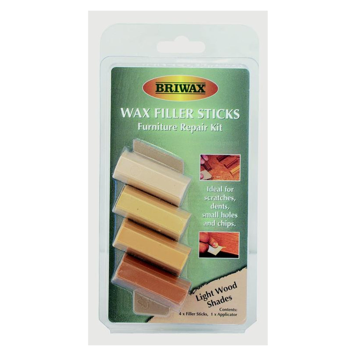 Briwax wax filler sticks in Light shade