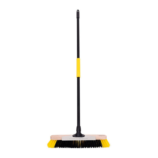 Bulldozer 18 inch soft PET broom with metal scraper