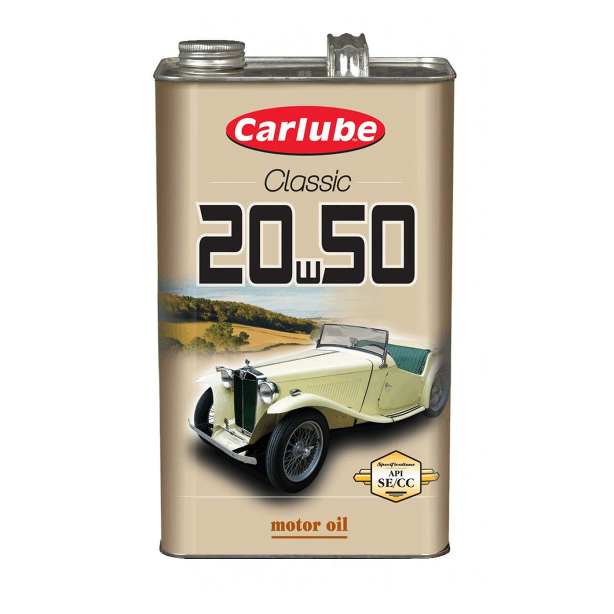Carlube 20W-50 classic car engine oil, 4.55 litre container