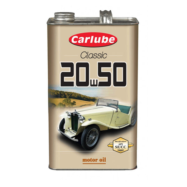 Carlube 20W-50 classic car engine oil, 4.55 litre container