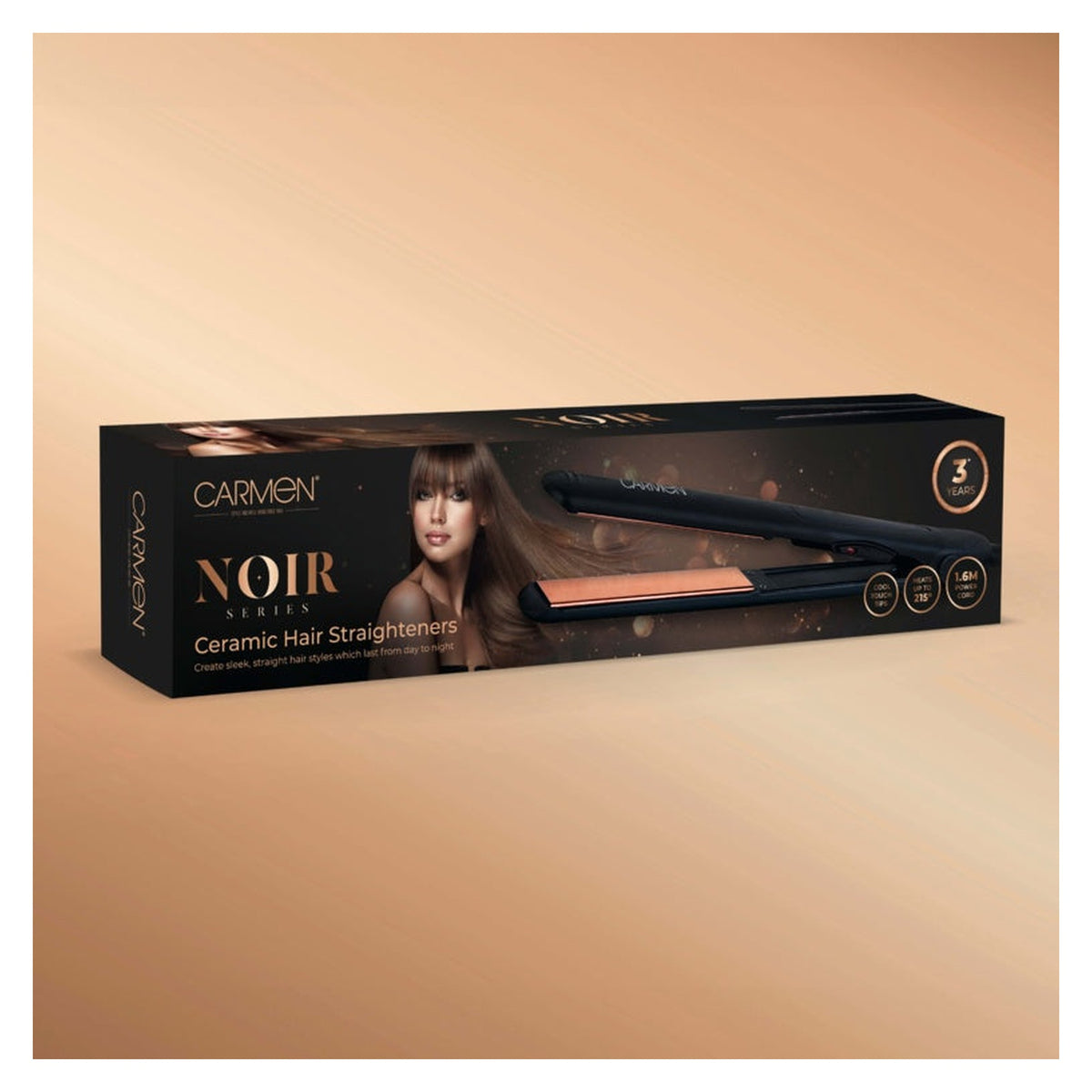 Carmen Noir 11 black hair straightener, view 10