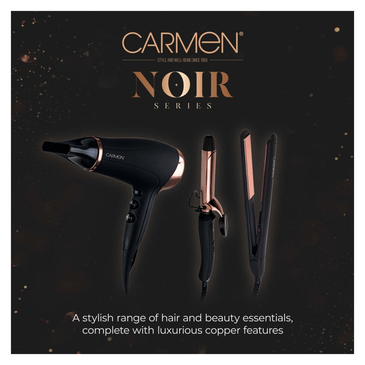 Carmen Noir 11 black hair straightener, view 8