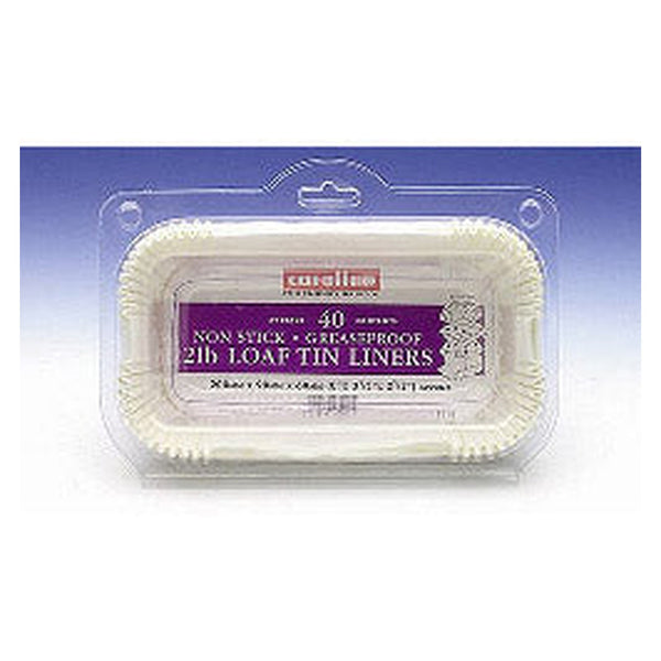 Pack of 24 Caroline 2lb loaf tin liners