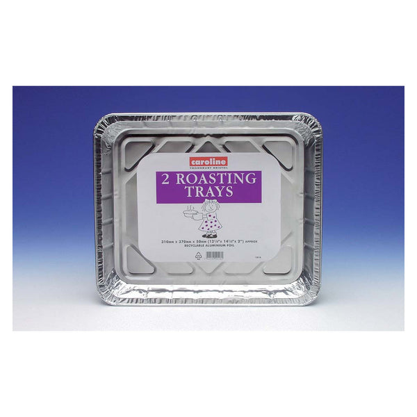 Pack of two Caroline foil oven roasting trays