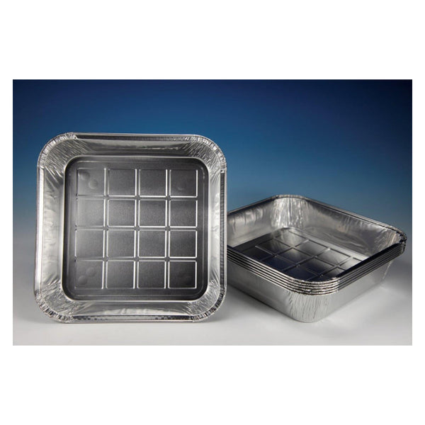 Pack of four Caroline square foil trays