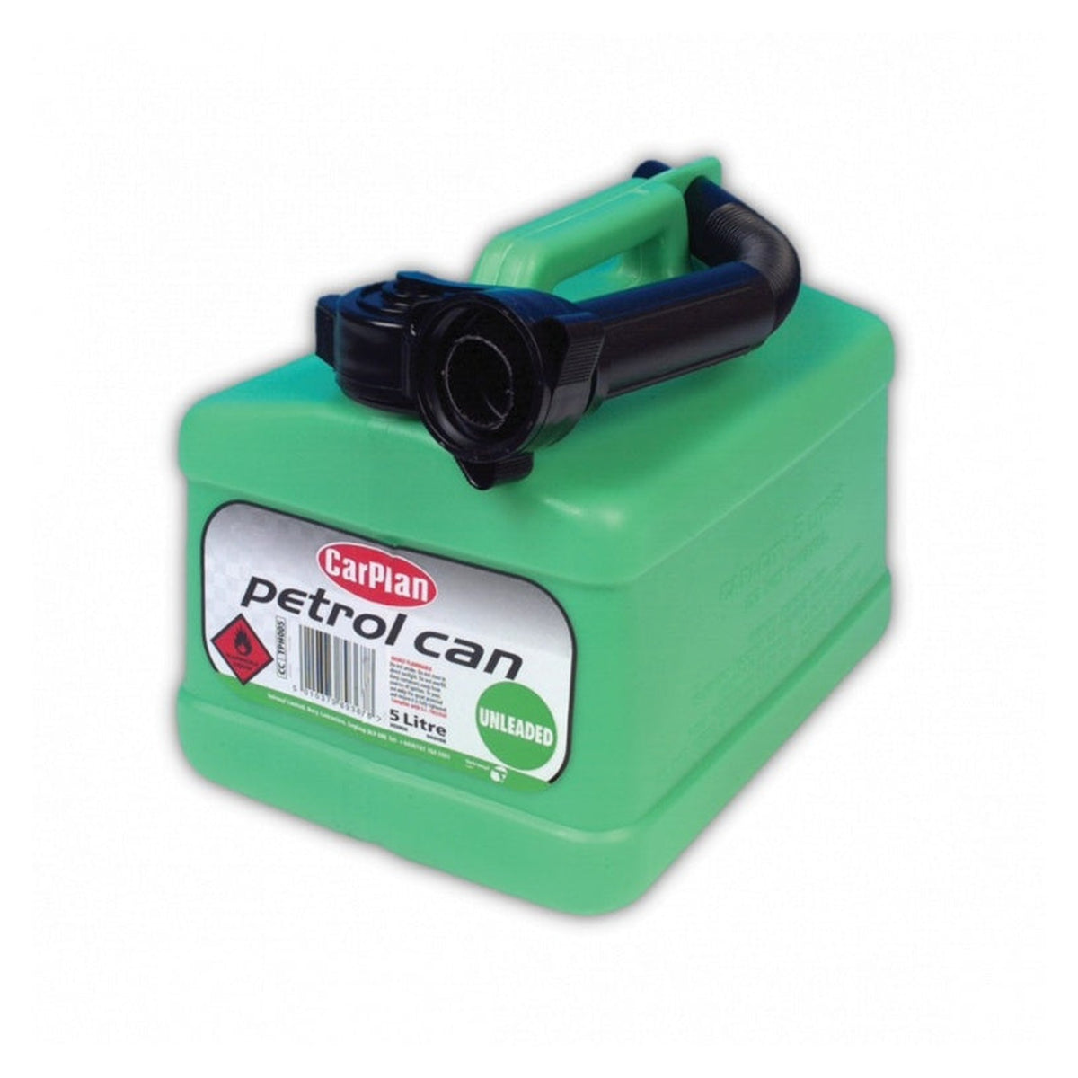 Carplan 5 litre plastic unleaded fuel can