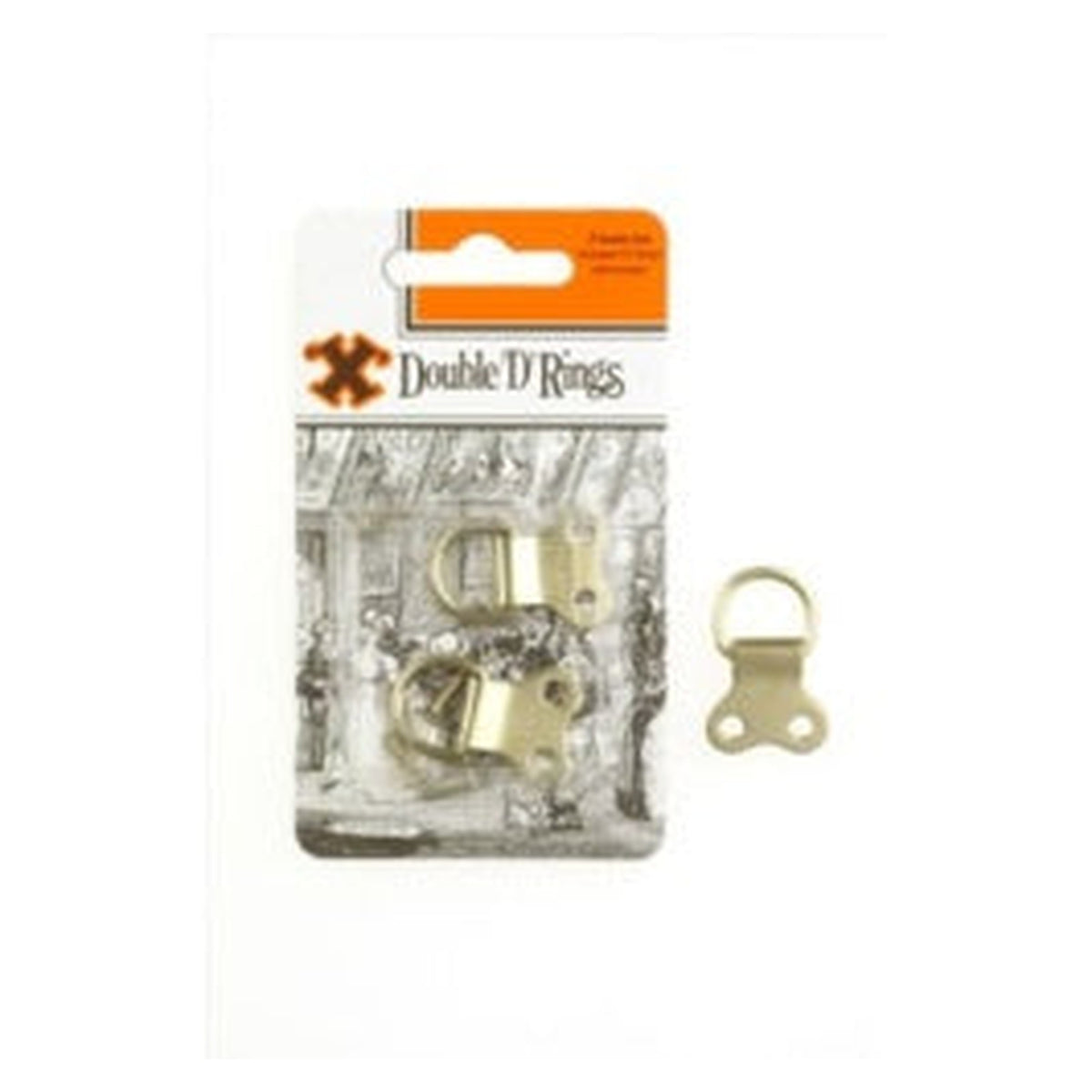 Challenge brass double D rings pack of 2