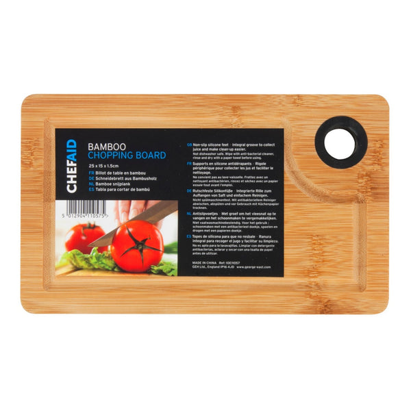 Chef Aid bamboo board 25 x 15 with groove