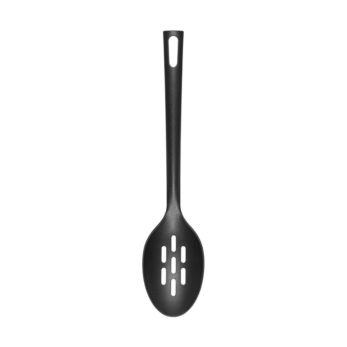 Chef Aid black nylon slotted spoon, view 2