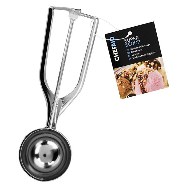 Chef Aid chrome bow action scoop