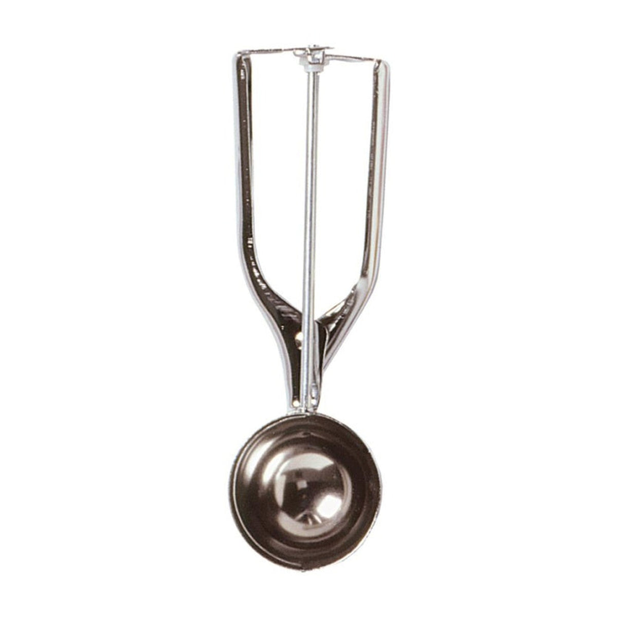 Chef Aid chrome bow action scoop, view 2